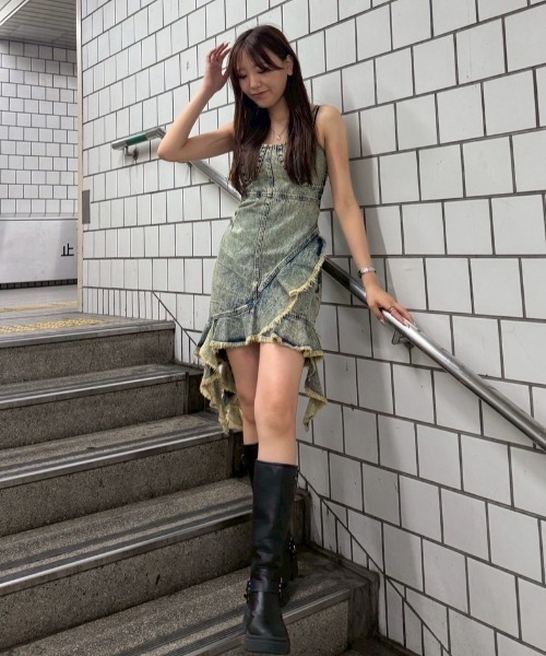 ACLENT ラウンドバックルロングブーツ ラウンドバックルロングブーツ｜ACLENT（アクレント）