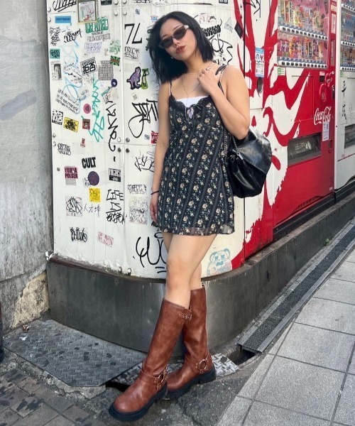 セール】ラウンドバックルロングブーツⅡ（ブーツ）｜ACLENT