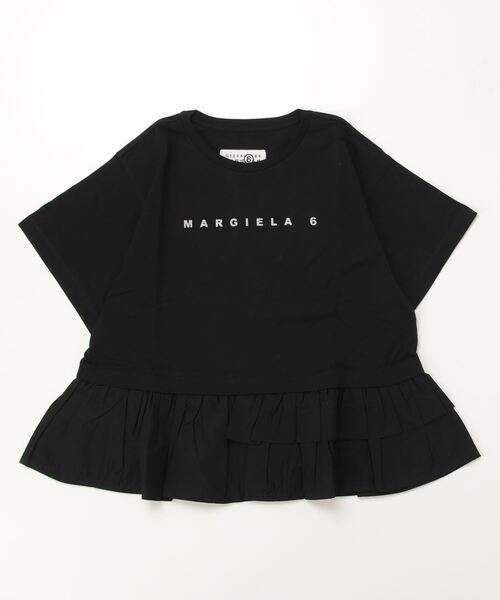 Maison Martin Margiela ブラック半袖シャツ　MM6 MM6 ブラウス シャツ Maison Margiela(エムエムシックス メゾン