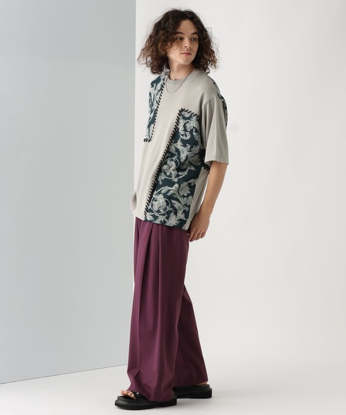 HARE（ハレ）の「パッチワークガラニットプルオーバー(HARE)（ニット/セーター・メンズ・ブラック/トップグレー・FREE）」の13枚目の写真