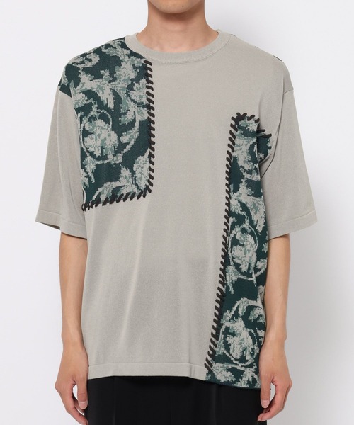 HARE（ハレ）の「パッチワークガラニットプルオーバー(HARE)（ニット/セーター・メンズ・ブラック/トップグレー・FREE）」の17枚目の写真