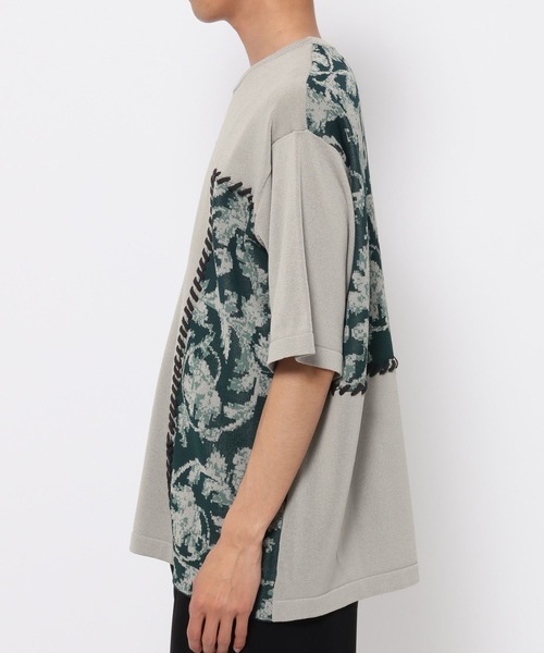 HARE（ハレ）の「パッチワークガラニットプルオーバー(HARE)（ニット/セーター・メンズ・ブラック/トップグレー・FREE）」の18枚目の写真