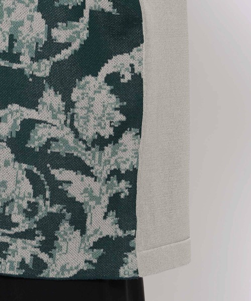 HARE（ハレ）の「パッチワークガラニットプルオーバー(HARE)（ニット/セーター・メンズ・ブラック/トップグレー・FREE）」の6枚目の写真