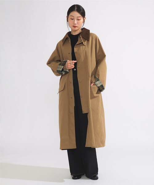 Barbour ロングジャケット　オリーブグリーン Barbour ジャケット 36サイズ オリーブグリーン - メルカリ