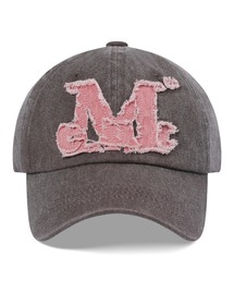 MUCENT(Zg)́y{/WEBzMUCENT(Zg)/Be[W EHbVO AbvP x[X{[ Lbv TCY\/VINTAGE WASHING APPLIQUE BALL CAP(Lbv)