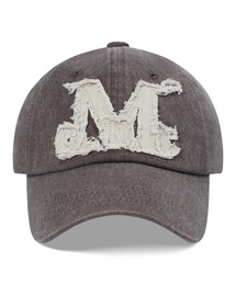 MUCENT | 【日本未発売/WEB限定】MUCENT(ムセント)/ヴィンテージ ウォッシング アップリケ ベースボール キャップ サイズ調整可能/VINTAGE WASHING APPLIQUE BALL CAP(キャップ)