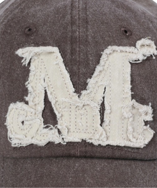 MUCENT（ムセント）の「【日本未発売/WEB限定】MUCENT(ムセント)/ヴィンテージ ウォッシング アップリケ ベースボール キャップ サイズ調整可能/VINTAGE WASHING APPLIQUE BALL CAP（キャップ・レディース・カーキ/ブラック/チョコ/グレー/クリーム/ブルー/ホワイト/ピンク/レッド/ベージュ・FREE）」の12枚目の写真