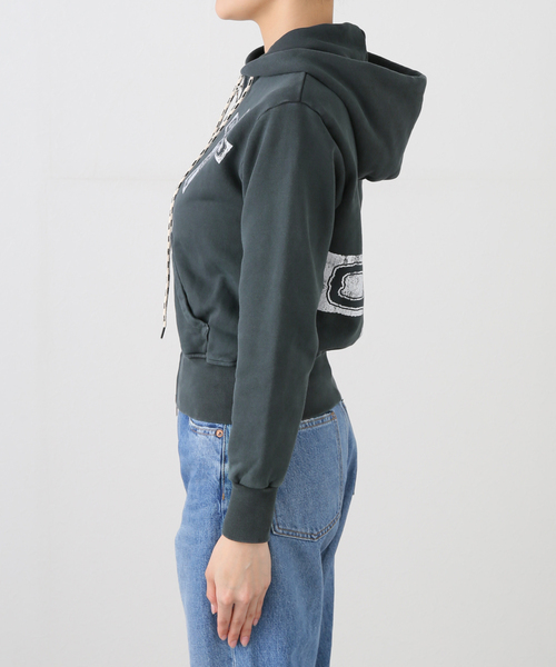 ARIES（アリーズ）の「ARIES / アリーズ FADED GOD TOWN ZIP THROUGH HOODIE（パーカー・レディース・ブラック・FREE）」の13枚目の写真