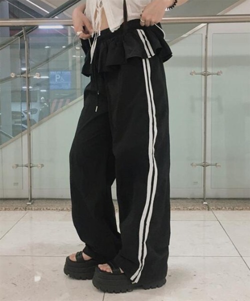 セール】フリルトラックパンツ（その他パンツ）｜by muni:r