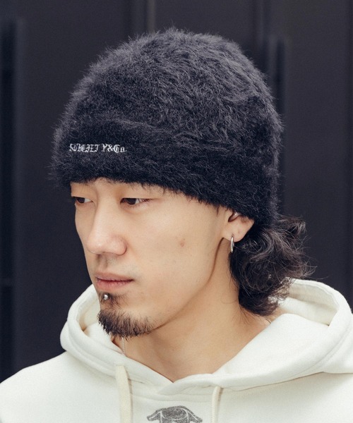 Subciety（サブサエティ）の「Shaggy beanie（ニットキャップ/ビーニー・メンズ・ベージュ/ブラック系その他/ブラック・FREE）」の4枚目の写真