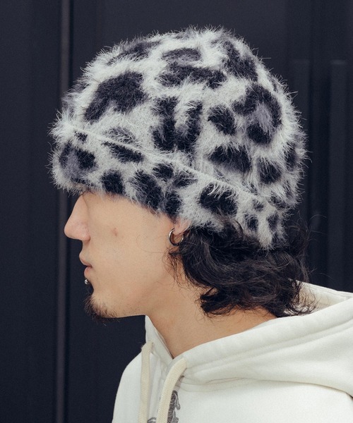 Subciety（サブサエティ）の「Shaggy beanie（ニットキャップ/ビーニー・メンズ・ベージュ/ブラック系その他/ブラック・FREE）」の5枚目の写真