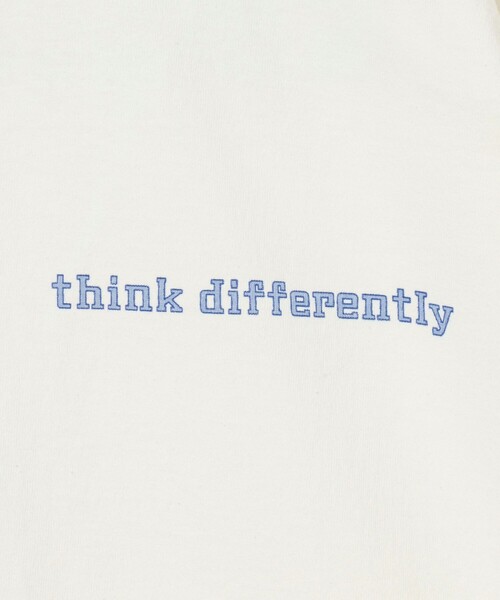6(ロク)の「<6(ROKU)>THINK DIFFERENTRY リンガーTシャツ(Tシャツ/カットソー・レディース・グレー系/ホワイト・M/L)」の15枚目の写真
