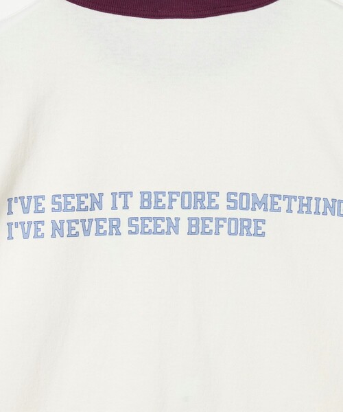新品　【別注】＜Are You Different×6＞Tシャツ 6(ROKU)＞THINK DIFFERENTRY リンガーTシャツ（Tシャツ