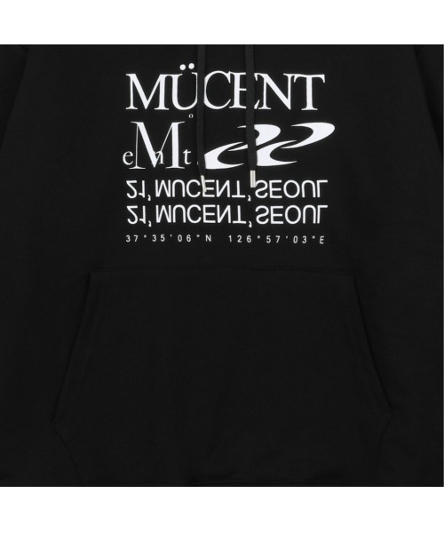 パーカー 「MUCENT」レタリング パーカー SSENTIAL LETTERING HOOD レディース セール】【MUCENT】レタリング パーカー ESSENTIAL LETTERING