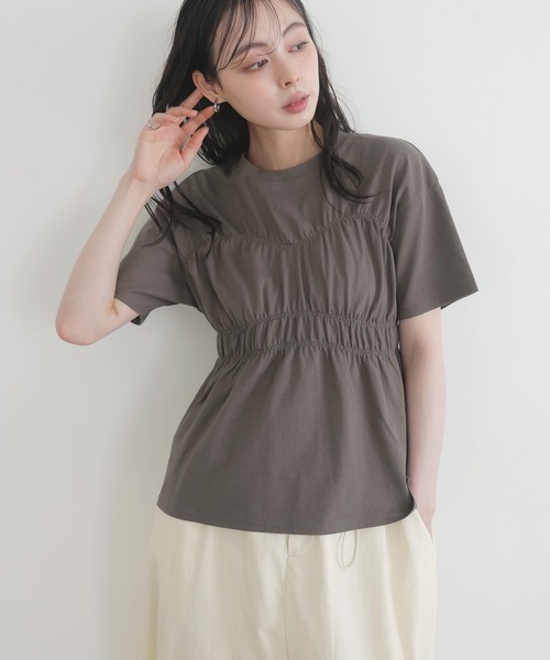 セール】シャーリングビスチェTシャツ（Tシャツ/カットソー