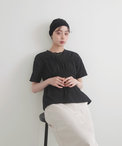 完売品 新品 fitmore シャーリングビスチェTシャツ シャーリングビスチェTシャツ【宅配便】 | Fit more