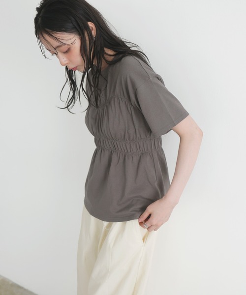 セール】シャーリングビスチェTシャツ（Tシャツ/カットソー
