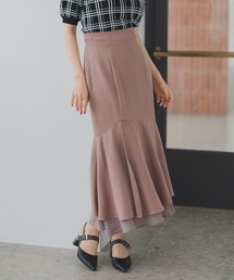 裾シアーマーメイドスカート