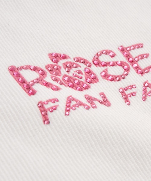 WEGO（ウィゴー）の「∴WEGO/ROSE FAN FANコラボリブT（Tシャツ/カットソー・レディース・ホワイト・FREE）」の12枚目の写真