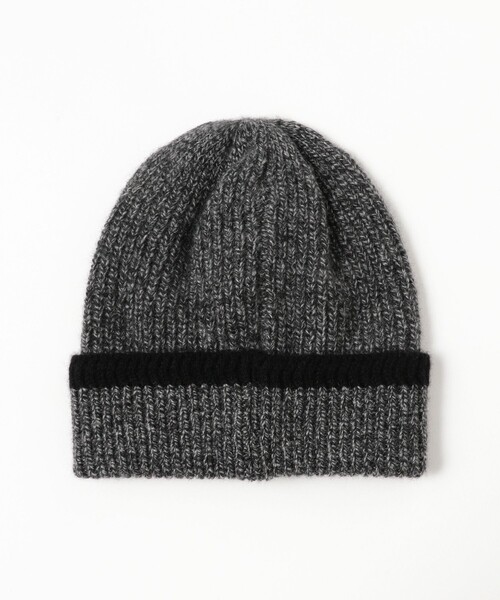 BEAMS PLUS(ビームスプラス)の「Cashmere Mil Watch Cap(ニットキャップ/ビーニー・メンズ・ダークブラウン/チャコールグレー・ONE SIZE)」の3枚目の写真
