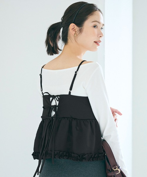 ホイップフリルキャミトップス（キャミソール）｜coca（coca）（コカ