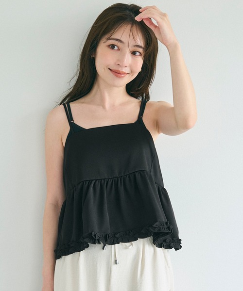 ホイップフリルキャミトップス（キャミソール）｜coca（coca）（コカ