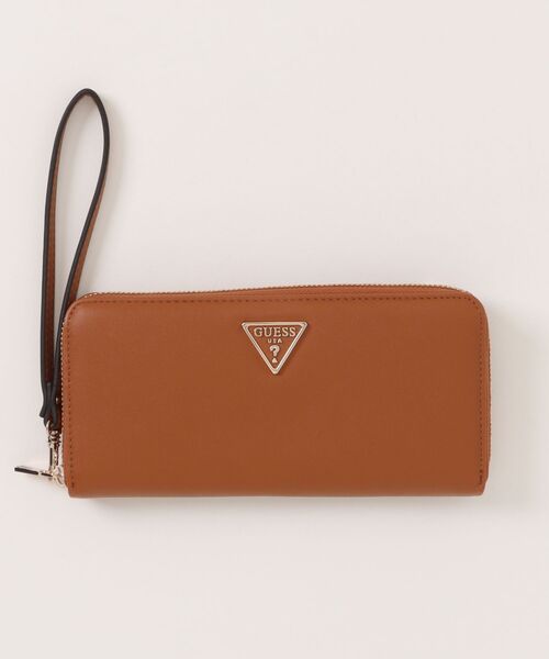 Guess(ゲス)の「【GUESS】ゲス TALENTTALENT SLG LARGE ZIP AROUND ラウンドファスナー長財布(財布・レディース・ブラウン・FREE)」の1枚目の写真