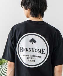 【brknhome/ブロークンホーム】サークルロゴ バックプリントTシャツ オーバーサイズ