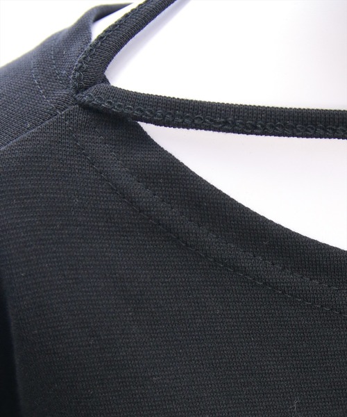 clear（クリア）の「チョーカー付きワンショルロゴTシャツ［カジュアル 韓国ファッション 半袖］（Tシャツ/カットソー・レディース・オフホワイト/イエロー/ブラック・F）」の17枚目の写真