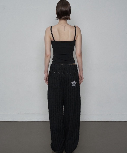 キャミソール 「SETUP‐EXE」CROSS STUDDED SLEEVELESS  / 「セットアップエグゼ」クロススタッズキャミソール SETUP‐EXE】CROSS STUDDED SLEEVELESS / 【セットアップエグゼ
