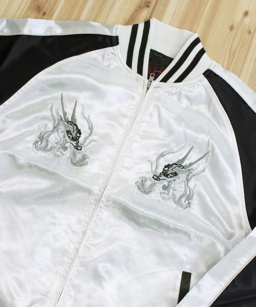美品 プリンス商会 スカジャン Mサイズ ホワイト 龍 TAILOR TOYO テーラー東洋 港商商会 白龍 スカジャン KOSHO & CO