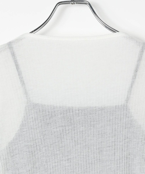 PAGEBOY（ページボーイ）の「ドロストシャーリング半袖セット（Tシャツ/カットソー・レディース・ブラック/グレー/ホワイト/ロイヤルブルー・FREE）」の11枚目の写真