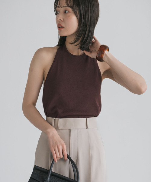 Noble（ノーブル）の「カップインホルターリブトップ（その他トップス・レディース・ブラック/ブラウン・FREE）」の19枚目の写真