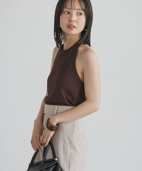 Noble（ノーブル）の「カップインホルターリブトップ（その他トップス・レディース・ブラック/ブラウン・FREE）」の18枚目の写真