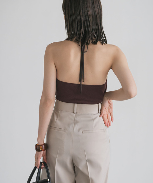 Noble（ノーブル）の「カップインホルターリブトップ（その他トップス・レディース・ブラック/ブラウン・FREE）」の17枚目の写真