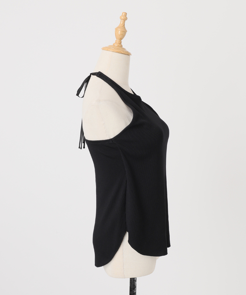 Noble（ノーブル）の「カップインホルターリブトップ（その他トップス・レディース・ブラック/ブラウン・FREE）」の10枚目の写真