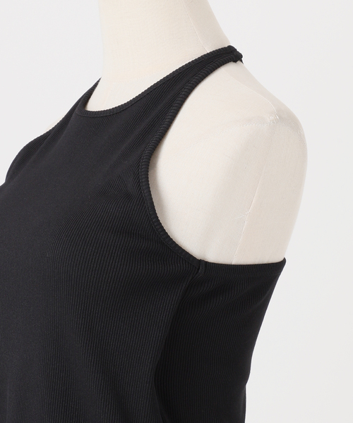 Noble（ノーブル）の「カップインホルターリブトップ（その他トップス・レディース・ブラック/ブラウン・FREE）」の9枚目の写真