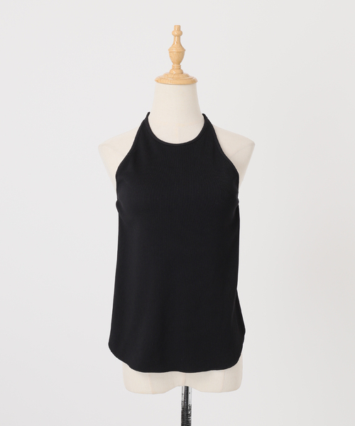 Noble（ノーブル）の「カップインホルターリブトップ（その他トップス・レディース・ブラック/ブラウン・FREE）」の5枚目の写真