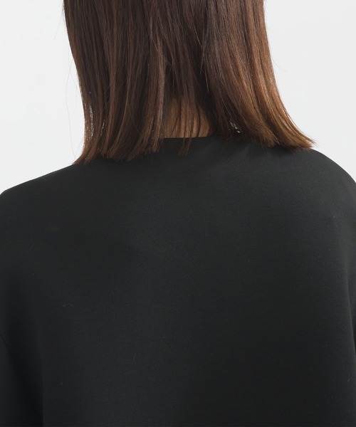 PICCIN PERLA(ピッチンペルラ)の「フリルポケットコート(ノーカラーコート・レディース・ブラック/チャコールグレー/オフホワイト/ネイビー・M)」の15枚目の写真