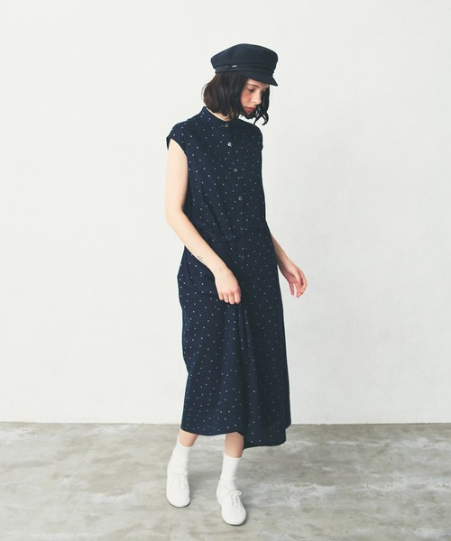 LA MARINE FRANCAISE（マリン フランセーズ）の「ミラクルウェーブスタンドワンピース（ワンピース・レディース・ブルー/ブラック/ネイビー・FREE）」の11枚目の写真