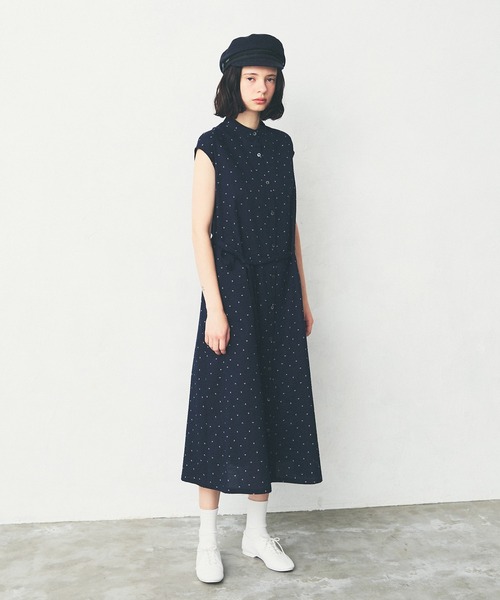 LA MARINE FRANCAISE（マリン フランセーズ）の「ミラクルウェーブスタンドワンピース（ワンピース・レディース・ブルー/ブラック/ネイビー・FREE）」の10枚目の写真