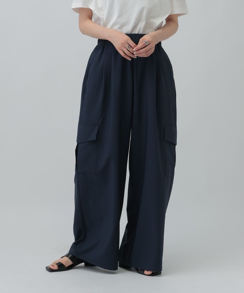 LEPSIM(レプシィム)の「イージーカーゴパンツ 523881(カーゴパンツ・レディース・ブラック/ネイビー/グレイッシュベージュ・FREE)」の17枚目の写真