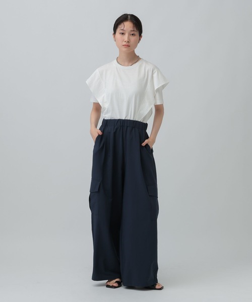 LEPSIM(レプシィム)の「イージーカーゴパンツ 523881(カーゴパンツ・レディース・ブラック/ネイビー/グレイッシュベージュ・FREE)」の16枚目の写真