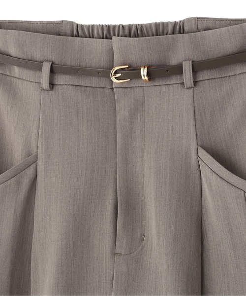 JILL by JILL STUART（ジルバイジルスチュアート）の「◇ベルト付タックフレアスカート（スカート・レディース・グレー/ブラウン/ピンク・SMALL/MEDIUM）」の12枚目の写真