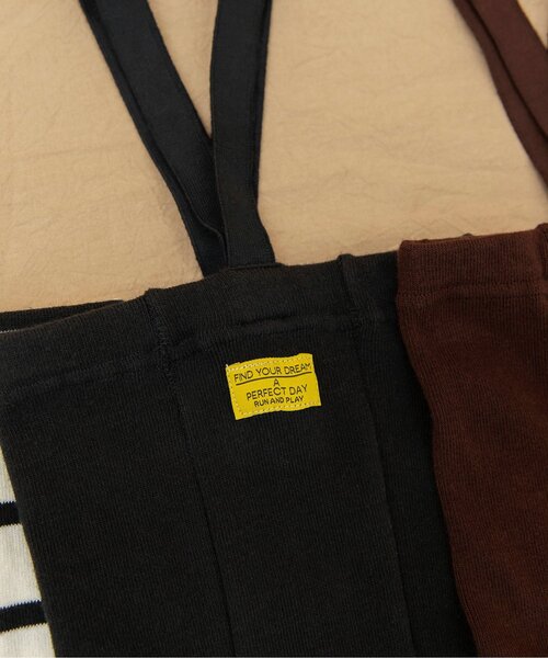 BREEZE（ブリーズ）の「【Bpop】サス付きベビーレギンス（その他ベビーウェア・キッズ・その他2/チャコール/アイボリー/ブラウン・80）」の16枚目の写真