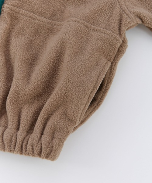 Ocean&Ground（オーシャン&グラウンド）の「ﾐﾘﾀﾘｰﾌﾘｰｽﾜｲﾄﾞZIP（ブルゾン・キッズ・オリーブ/オフホワイト/チャコール・140/130/120/110/100/90）」の16枚目の写真