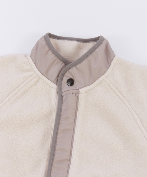 Ocean&Ground（オーシャン&グラウンド）の「ﾐﾘﾀﾘｰﾌﾘｰｽﾜｲﾄﾞZIP（ブルゾン・キッズ・オリーブ/オフホワイト/チャコール・140/130/120/110/100/90）」の19枚目の写真