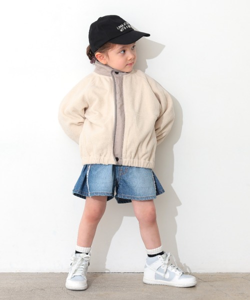 Ocean&Ground（オーシャン&グラウンド）の「ﾐﾘﾀﾘｰﾌﾘｰｽﾜｲﾄﾞZIP（ブルゾン・キッズ・オリーブ/オフホワイト/チャコール・140/130/120/110/100/90）」の13枚目の写真