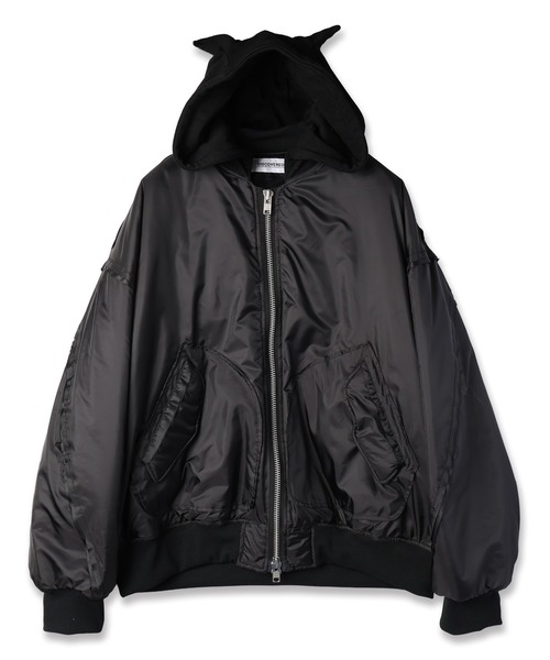 DISCOVERED(ディスカバード)の「DEVIL'S HOODIE MA-1(MA-1・メンズ・ブラック/カーキ・1/3)」の9枚目の写真