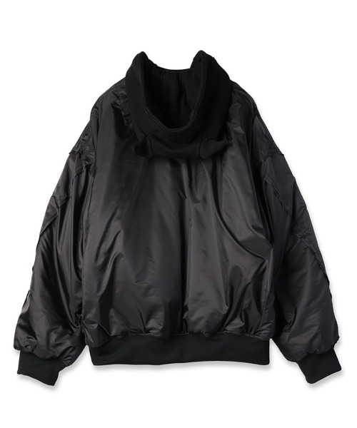 DISCOVERED(ディスカバード)の「DEVIL'S HOODIE MA-1(MA-1・メンズ・ブラック/カーキ・1/3)」の10枚目の写真